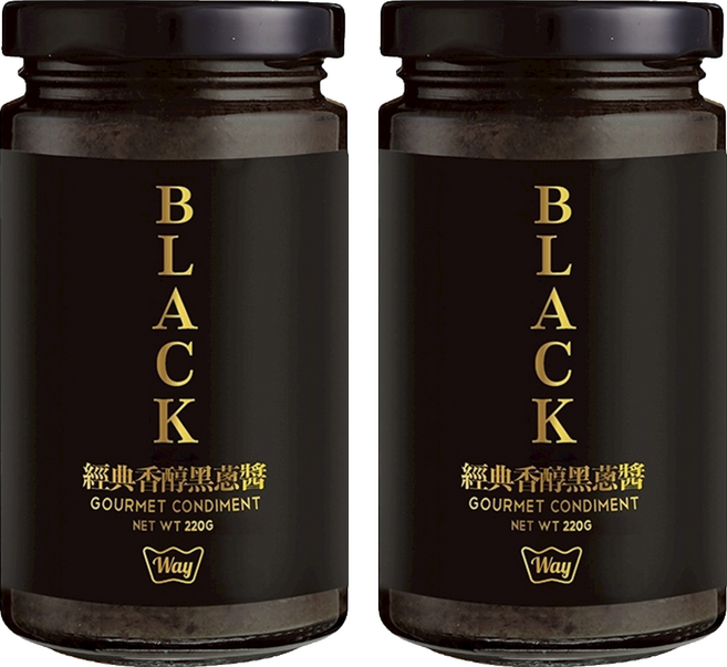 Way 經典香醇黑蔥醬, 220g, 2罐