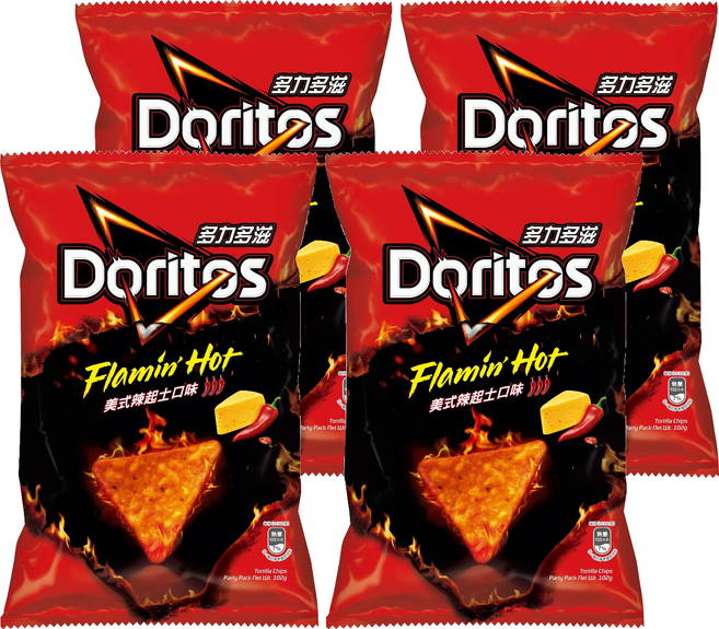Doritos 多力多滋 美式辣起士口味玉米片, 102g, 4個