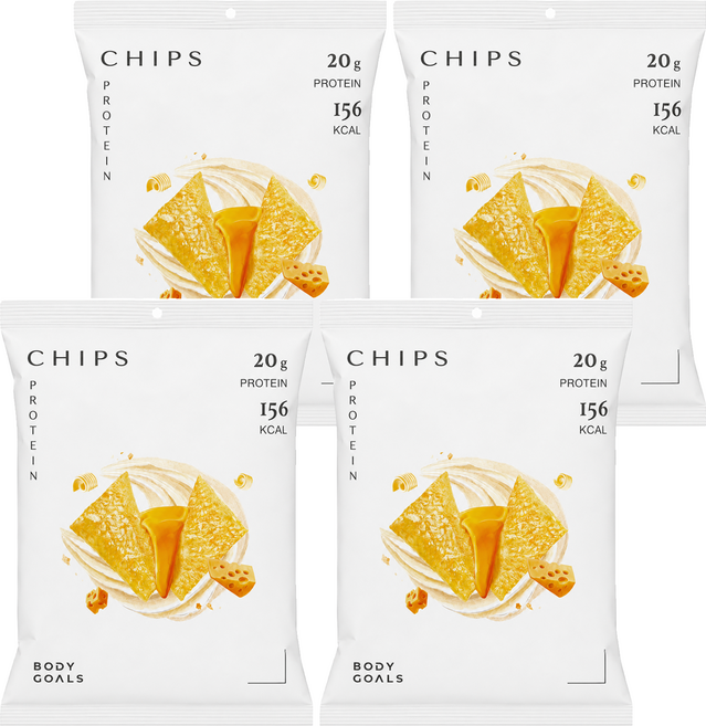 BODY GOALS 濃郁香酥高蛋白脆片 奶香起司, 35g, 4個