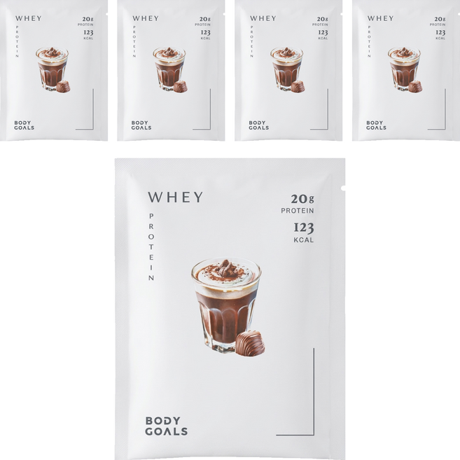 BODY GOALS 多效乳清蛋白飲 法式可可, 31g, 5個