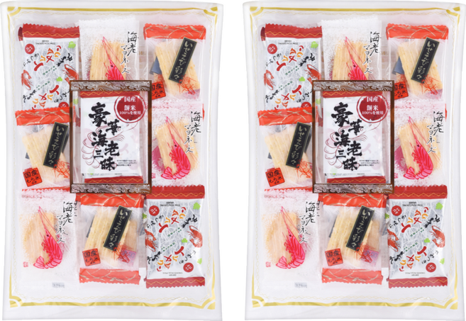 匠之味 豪華海老三味米果, 51g, 2袋