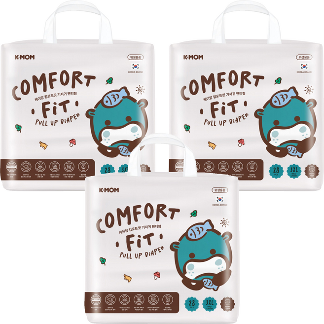 MOTHER-K COMFORT FIT 雲柔鎖水玩睡褲 褲型 18kg以上, 3XL, 84片