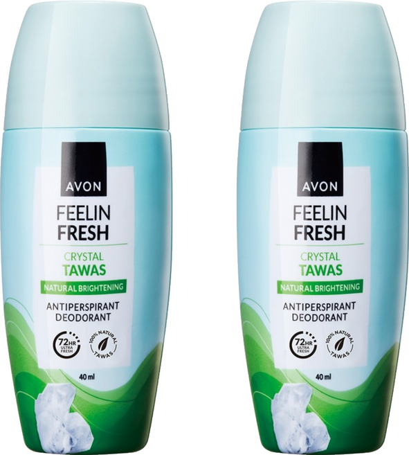 AVON 雅芳 晶淨勻白體香劑 升級版, 2個, 40ml