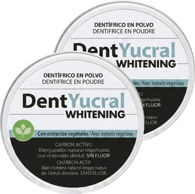 DentYucral 優潔牙護 活性炭亮白牙粉, 50g, 2個