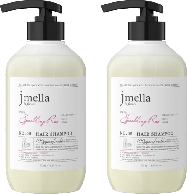 jmella 香檳玫瑰洗髮精, 2件, 500ml