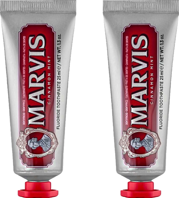 MARVIS 台灣公司貨 義大利精品牙膏 肉桂薄荷, 2個, 25ml