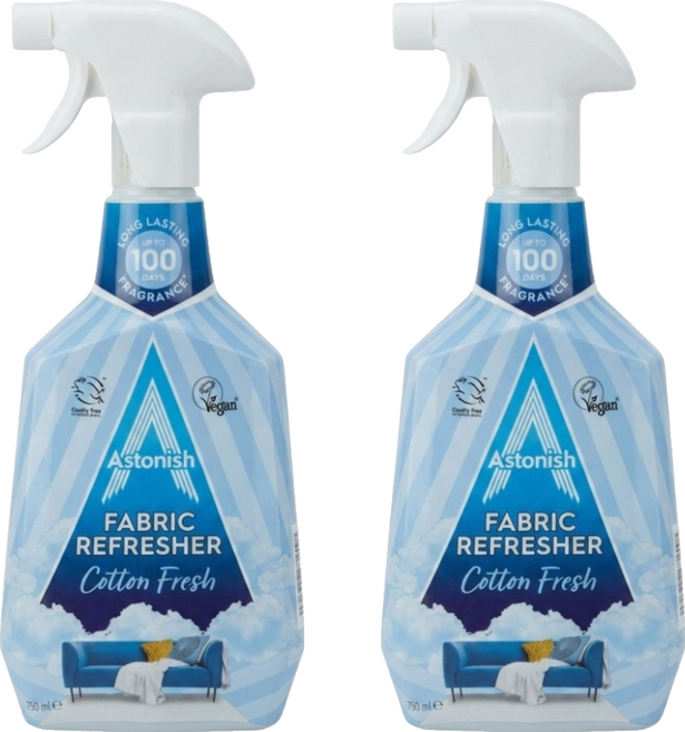 Astonish 織物清新新噴霧 棉花香, 2個, 750ml