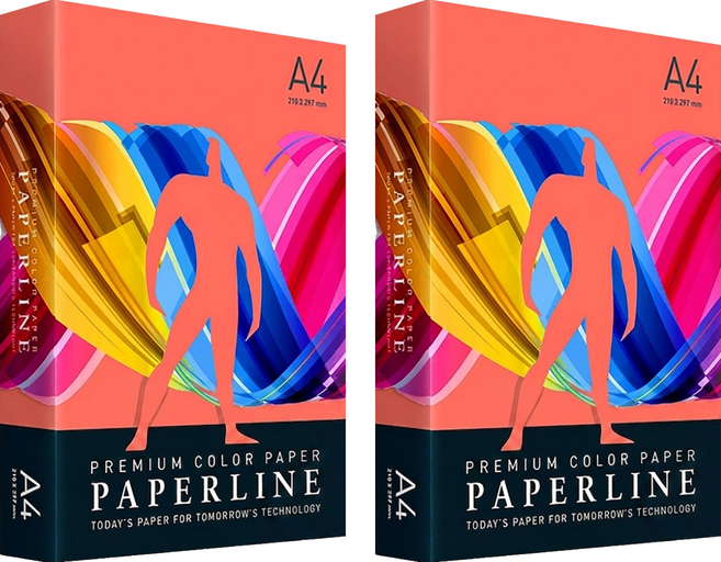 PAPERLINE 彩色影印紙 PL250 大紅色 80磅, A4, 1000張