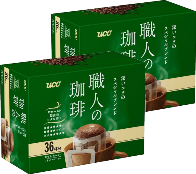ucc 職人醇香便利沖咖啡 濃郁, 7g, 36個裝, 2組