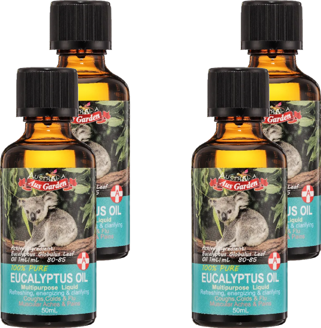Aus Garden 澳維花園 尤加利精油, 尤加利, 50ml, 4瓶