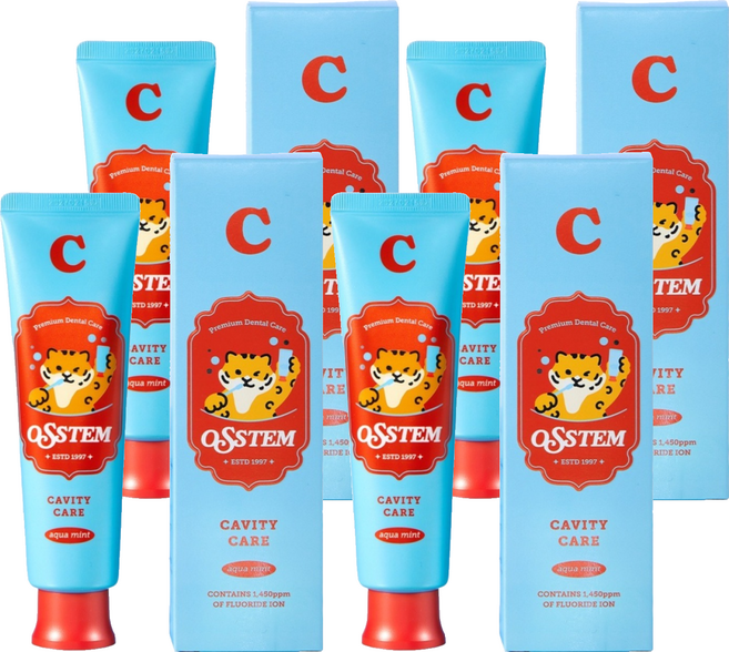 OSSTEM PHARMA 歐詩汀C防蛀牙膏 Cavity Care Toothpaste 台灣公司貨, 120g, 4個