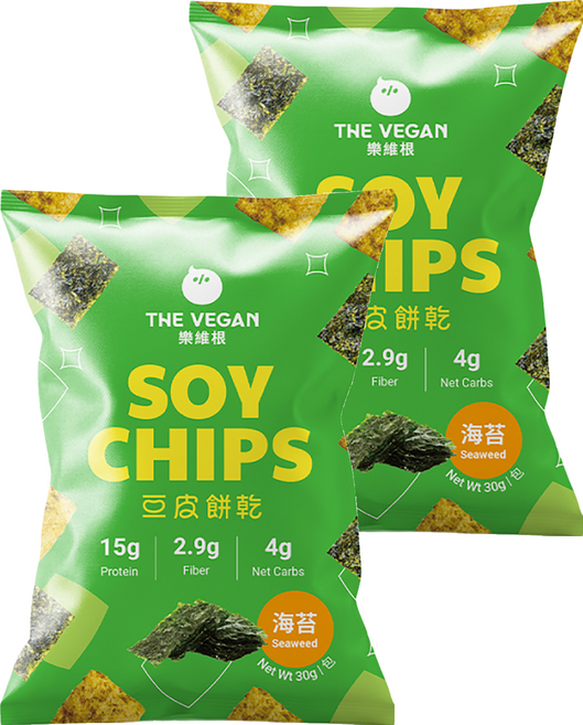 THE VEGAN 樂維根 豆皮餅乾 海苔, 30g, 2個