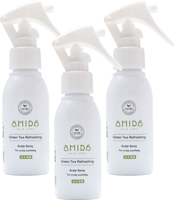 aMIDa 阿蜜達 綠茶頭皮清新噴霧, 3個, 80ml
