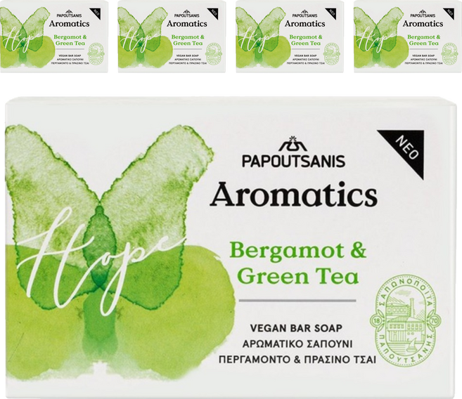 Aromatics 甜檸檬 綠茶保濕沐浴皂, 100g, 5個