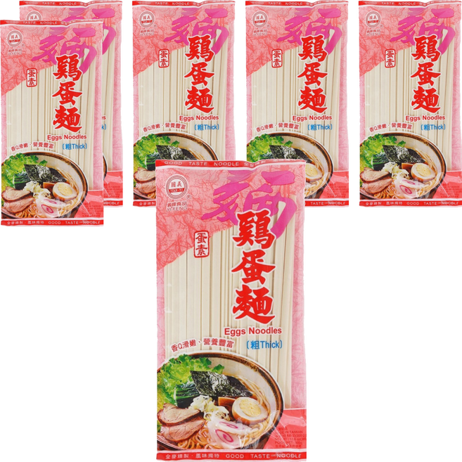 義峰食品 雞蛋麵 (寬), 300g, 6個