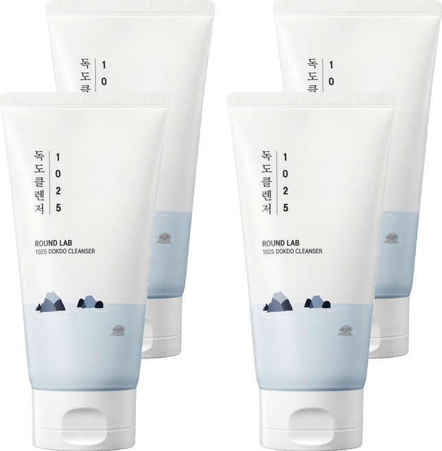 RoUND LAB 台灣公司貨 獨島 1025 獨島保濕洗面乳, 4個, 150ml