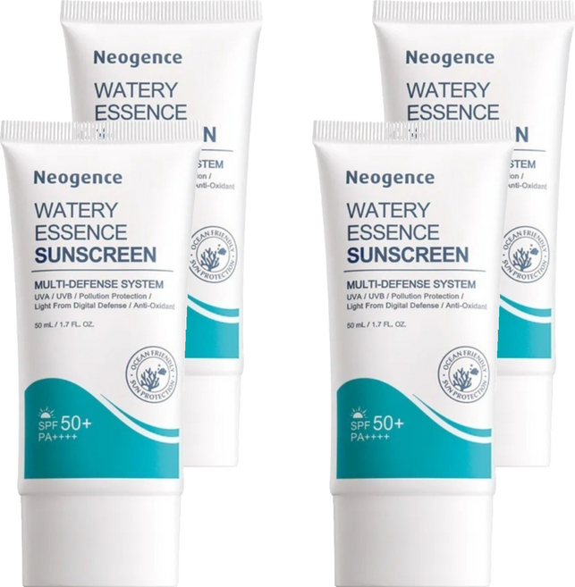 Neogence 霓淨思 水感全效保濕防曬乳 SPF50+/PA++++, 4件, 50ml