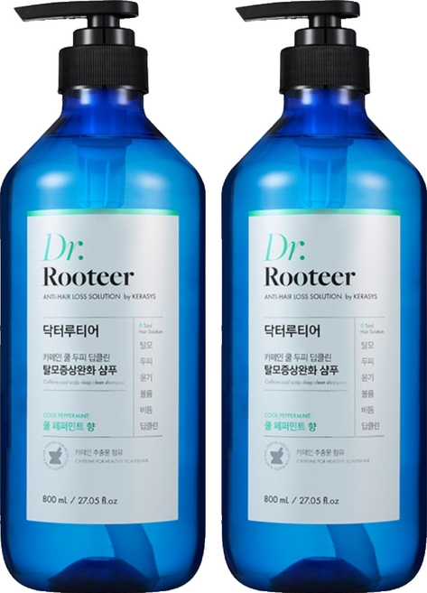 DrRooteer 咖啡因髮根蓬鬆洗髮精 清新香柚調, 2件, 800ml