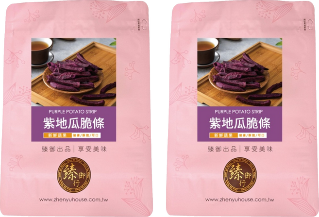 臻御行 紫地瓜脆條, 160g, 2個
