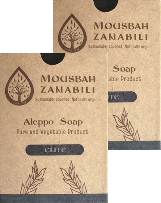 MOUSBAH ZANABILI 薩納貝莉 32%月桂強力潔淨阿勒坡古皂 油性膚質/痘痘肌適用, 180g, 2個