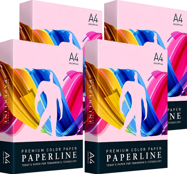 PAPERLINE 彩色影印紙 PL170 桃紅色 80磅, A4, 2000張