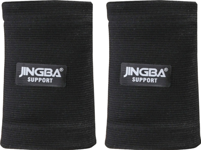 JINGBA SUPPORT 加壓透氣運動護腕, 2個, 黑色