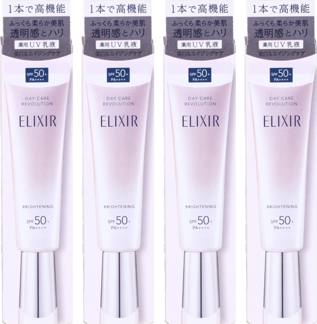 ELIXIR 怡麗絲爾 膠原淨白多效美肌乳, 4個, 35ml