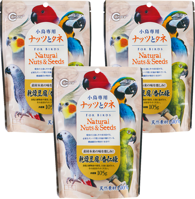 Canary 杉本屋鳥用/杏仁條豆腐能量點心 b-s802, 105g, 3入