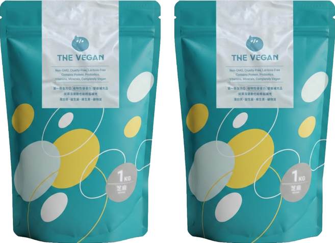 THE VEGAN 樂維根 經典植物優蛋白 芝麻, 1kg, 2個
