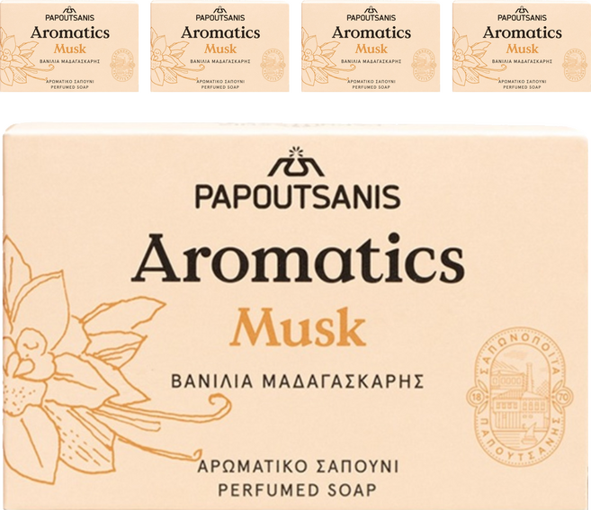 Aromatics 植萃麝香保濕沐浴皂, 100g, 5個