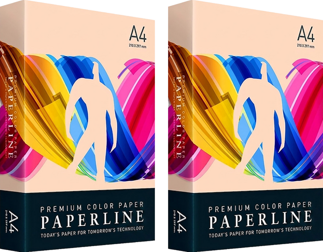 PAPERLINE 彩色影印紙 PL150 淺桔色 80磅, A4, 1000張