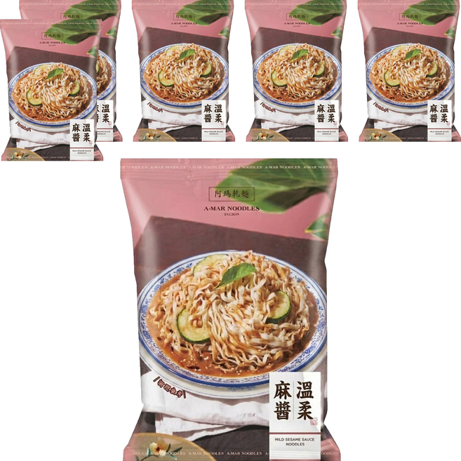 A-MAR NOODLES 阿瑪乾麵 溫柔麻醬, 6包