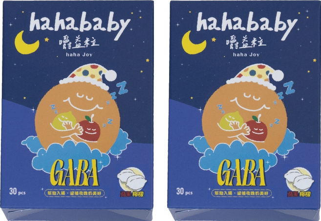 haha baby 嚼益粒 GABA麩胺酸發酵物, 2個, 30顆