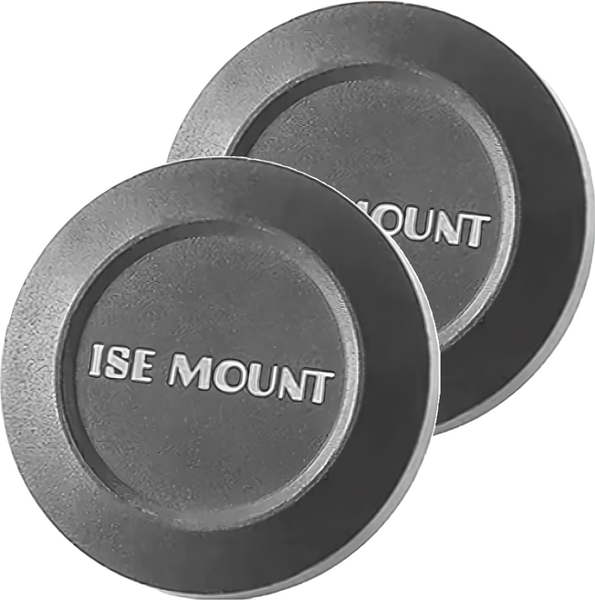ISE MOUNT 小島嶼山 強力磁鐵掛扣 小(3 x 1.4cm) 30g, 黑色, 2個