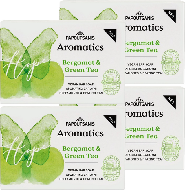 Aromatics 甜檸檬 綠茶保濕沐浴皂, 100g, 4個