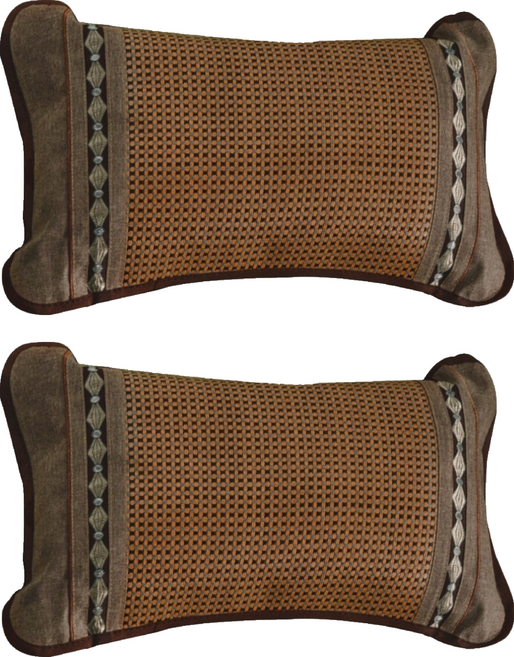 SERVINNO BEDDING 絲薇諾 天然茶葉枕 夏日枕頭 2個 咖啡色 54 x 32 x 13cm