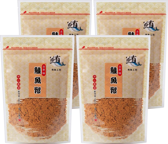 Huikun Firm 蕙坤有魚 古早味 鮭魚鬆, 100g, 4個
