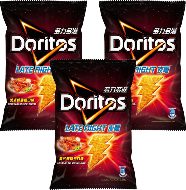 Doritos 多力多滋 美式辣雞翅口味玉米片, 102g, 3個