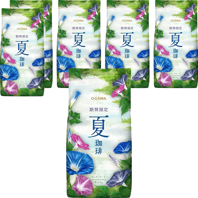 OGAWA 小川珈琲 夏咖啡粉, 140g, 6個