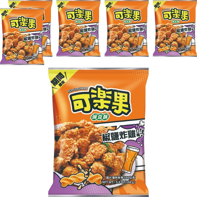 可樂果 椒鹽炸雞, 160g, 6包