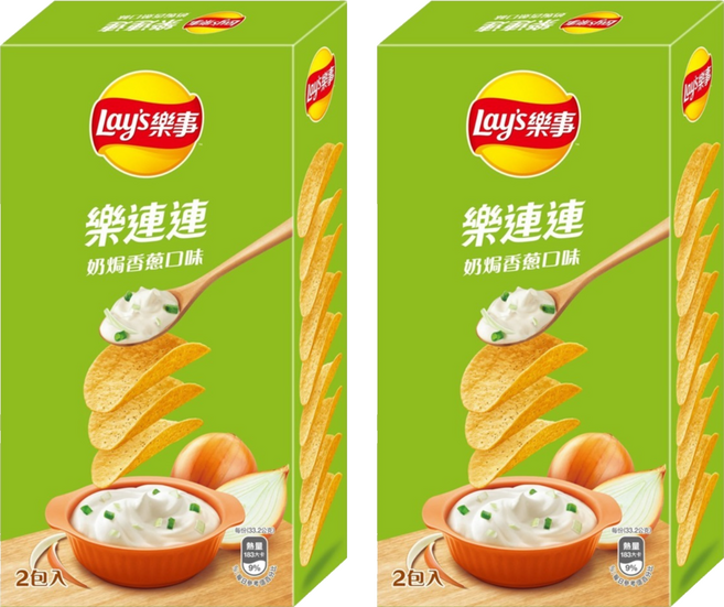 Lay's 樂事 經濟包奶焗香蔥口味洋芋片, 166g, 2個