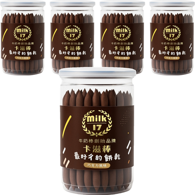 純新 Milk17 巧克力風味卡滋棒, 150g, 5罐