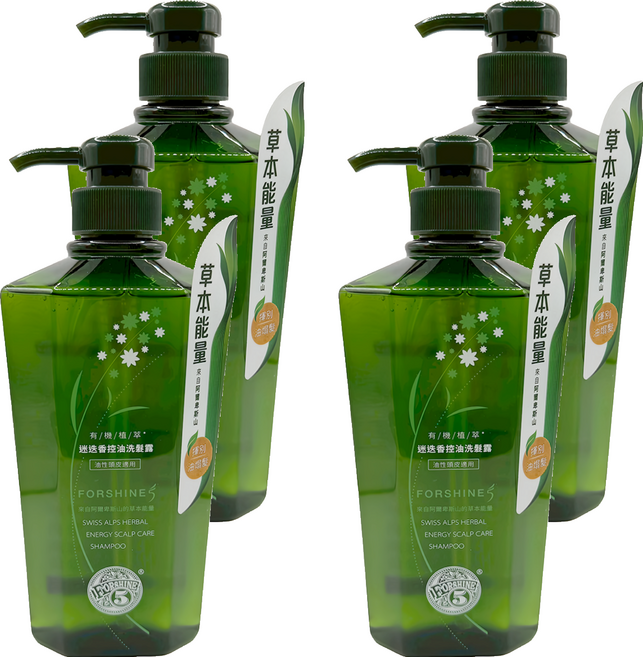 芙夏妮 迷迭香控油洗髮露, 4個, 550ml
