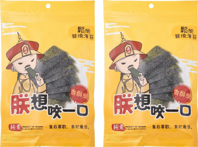 朕想咬一口 厚切海苔 醬燒味, 2個, 40g