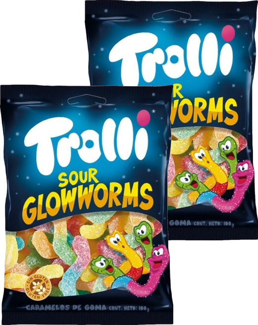 Trolli 多利軟糖 爆酸味蚯蚓造型, 100g, 2包