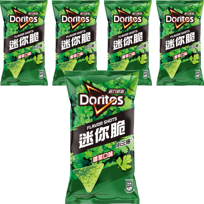 Doritos 多力多滋 迷你脆香菜口味玉米片, 48g, 5包