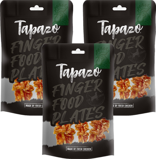 Tapazo 特百滋 吮指拼盤 4 犬用卡巴烤肉串3串入, 50g, 3套, 雞肉