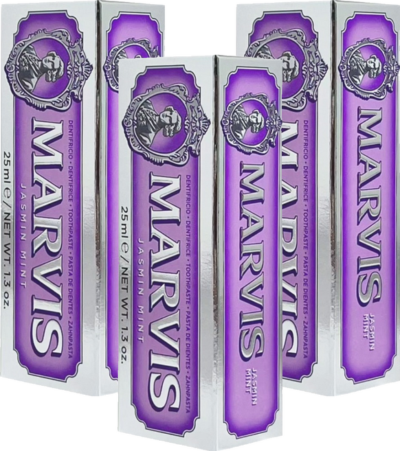 MARVIS 台灣公司貨 義大利精品牙膏 茉莉薄荷, 3個, 25ml