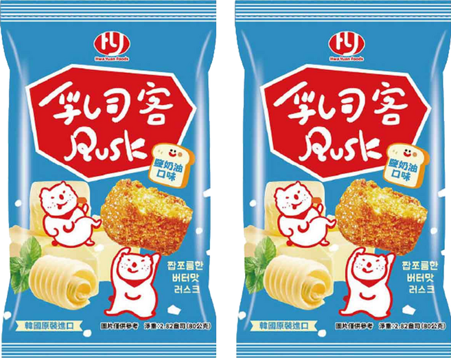 華元 乳司客 餅乾鹽奶油口味, 80g, 2個