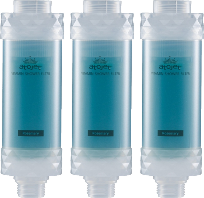 atojet 維他命沐浴過濾器, 3個, 迷迭香